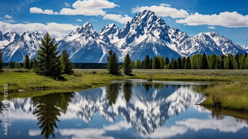 Vibrant Grand Tetons Reflection - Captured with Canon RF 50mm f/1.2L USM Lens © Nazia