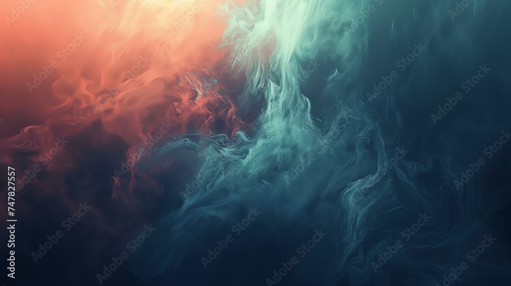 Abstract background with colorful smoke. The image is very calming and peaceful. It would be perfect for a background or for a meditation room.