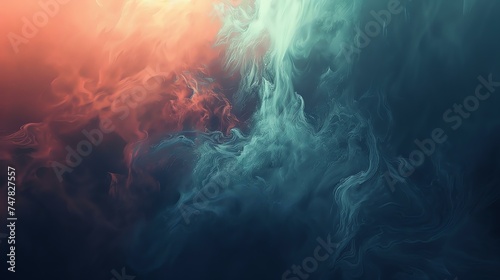 Abstract background with colorful smoke. The image is very calming and peaceful. It would be perfect for a background or for a meditation room.