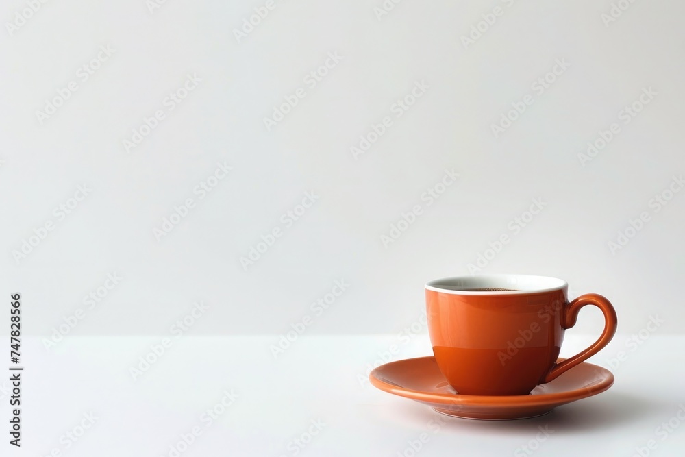 A simple, elegant coffee cup filled with black coffee, against a blank background, emphasizing minimalism and serenity A simple, elegant coffee cup filled with black coffee, against a blank background, emphasizing minimalism and serenity