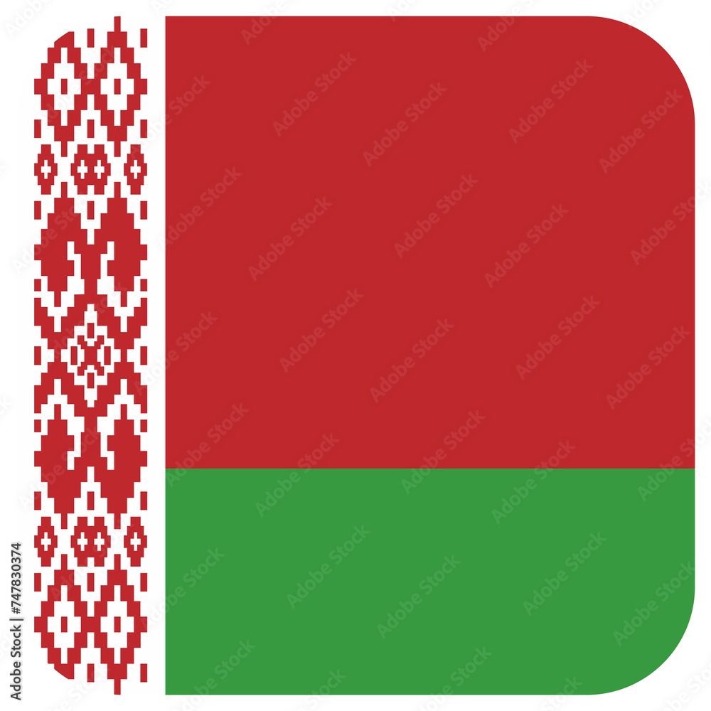 Naklejka premium belarus national flag