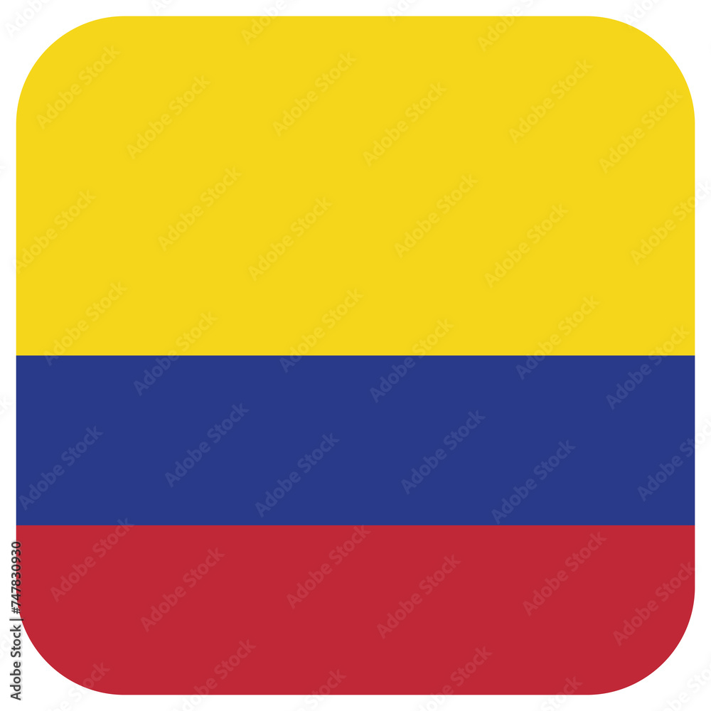 Naklejka premium colombia national flag