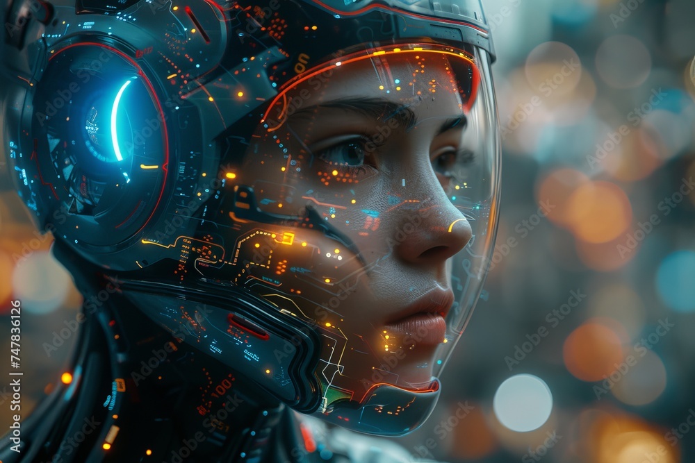 Human-like Robot Face: A Blend of Technology and Flesh