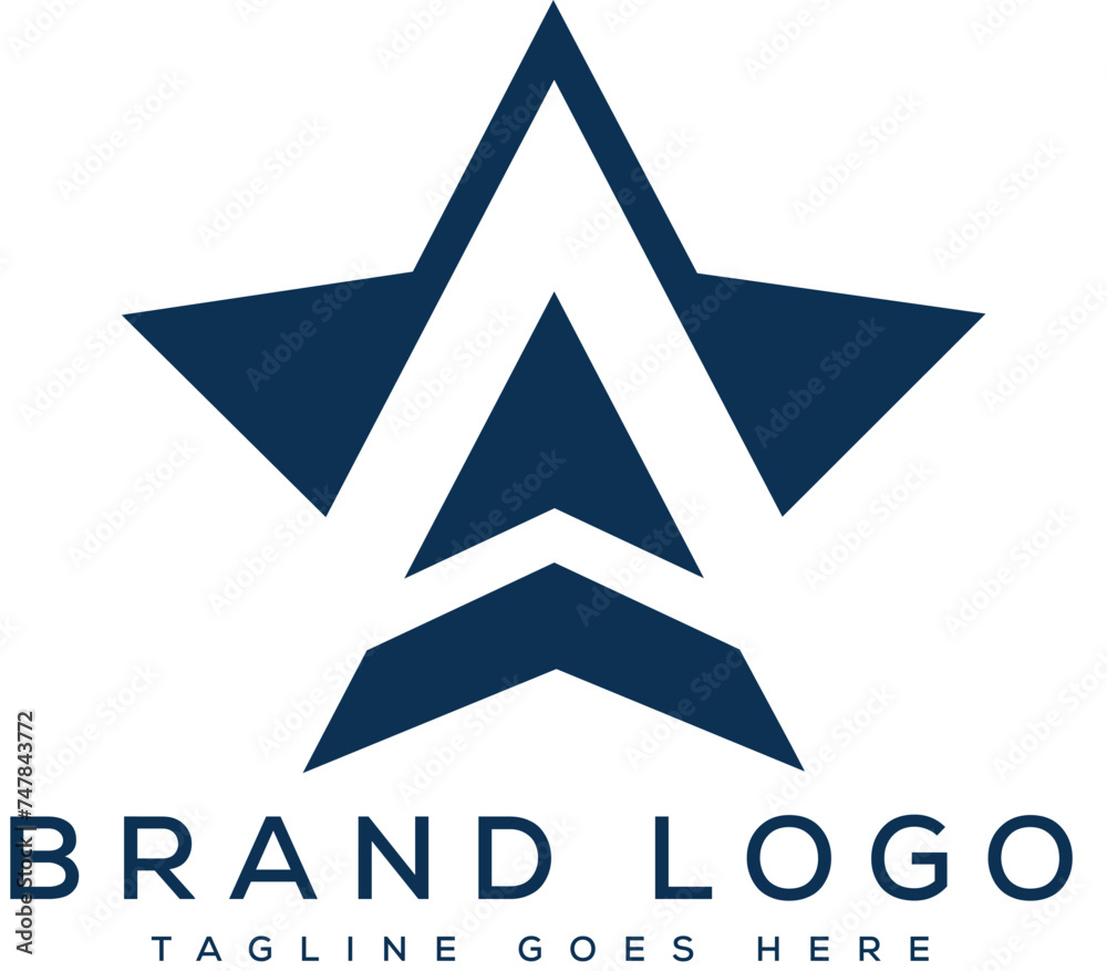 Fototapeta premium Letter A logo design vector template design for brand