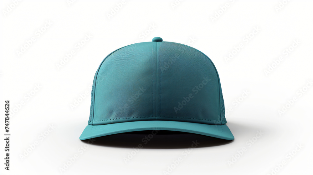 turquoise baseball cap mock up isolated on white background turquoise baseball cap mock up isolated on white background