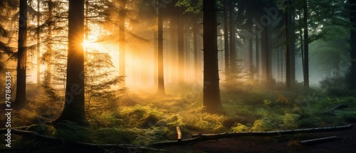 Mystical Sunrise in Enchanting Dorset Woods, UK   Canon RF 50mm f/1.2L USM © Nazia