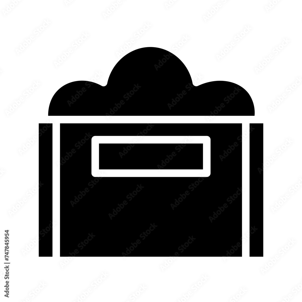 chest treasure gold _ Glyph Icon