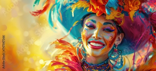 With each step, a masked reveler adorned in feathers, glitter, and beads infuses the carnival with vibrant energy and contagious enthusiasm