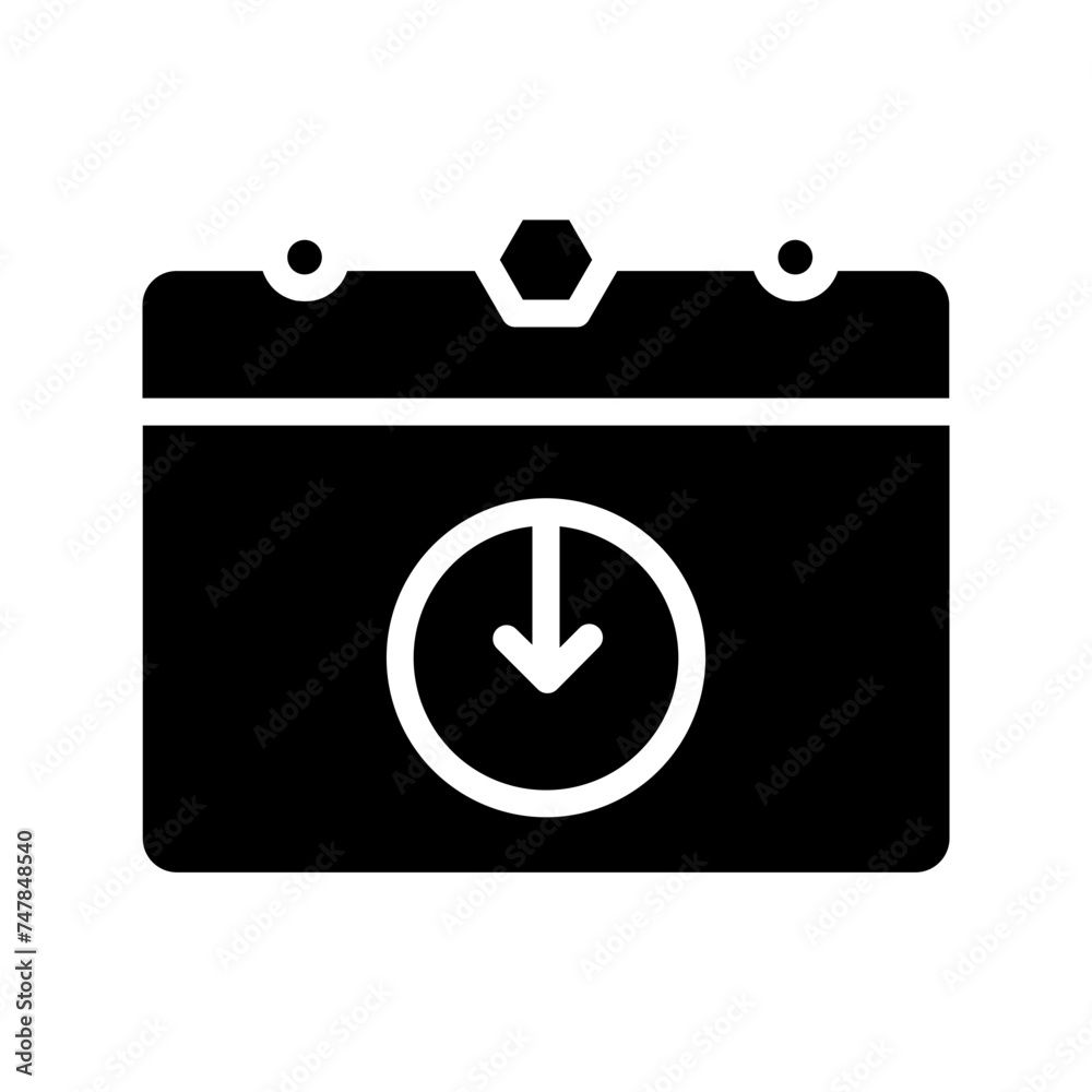 calendar date event_ Glyph Icon