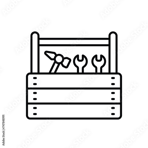 Tool box icon vector stock illustration