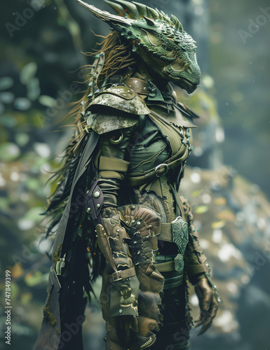 RPG DND fantasy character for Dungeons and Dragons, Roleplay, Avatar, Lizzardman, Lizard, Draconian