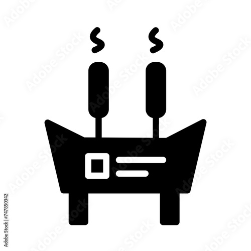 altar candle chinese_ Glyph Icon