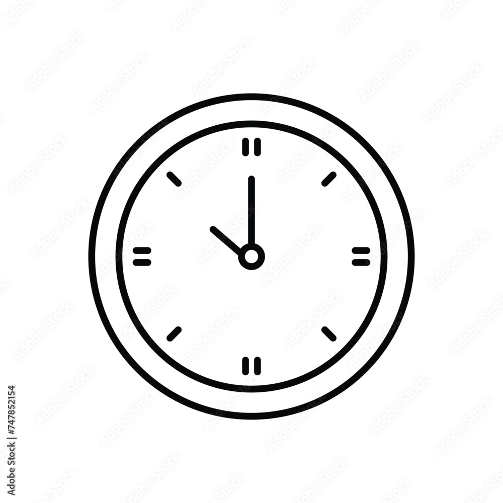 Clock icon vector stock illustration Clock icon vector stock illustration