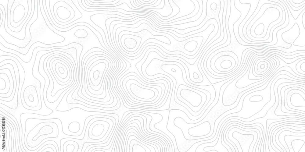 Line abstract black and white topography contour lines map isolated on white background. The stylized height of the topographic map contour in lines and contours isolated on transparent background.