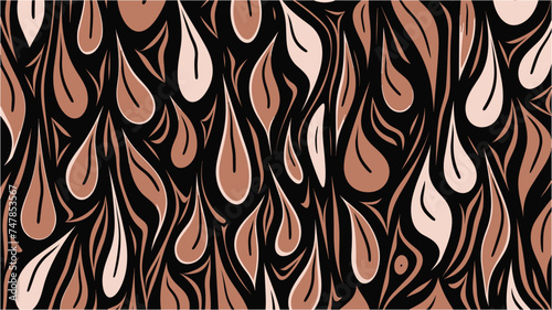 Seamless. Multiple shape tattoo design. Amazing hand drawn vector illustration. Abstract brush pattern. Vector background. Wavy lines pattern. Background brush pattern.