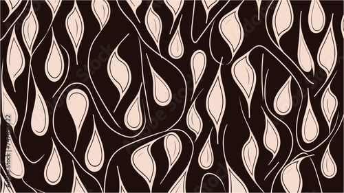 Brush pattern. Wavy background. Background. Floral seamless pattern. Brush stroke pattern. Waved pattern. Hand drawn lines. Vector seamless pattern. Abstract texture. Vintage background. photo