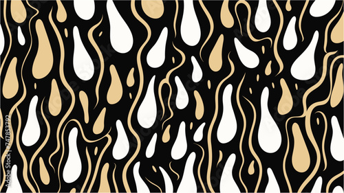 Seamless abstract geometric pattern. Abstract decorative pattern. Vector Illustration. Abstract wavy pattern. Geometric pattern seamless art decor style. Abstract decorative wavy  pattern.
