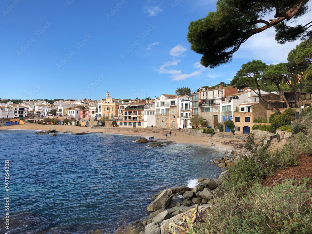 Calella de Palafrugell. Costa Brava travel destination. Mediterranean coastline. Spain
