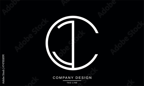 JC, CJ Abstract Letters Logo Monogram Design Icon