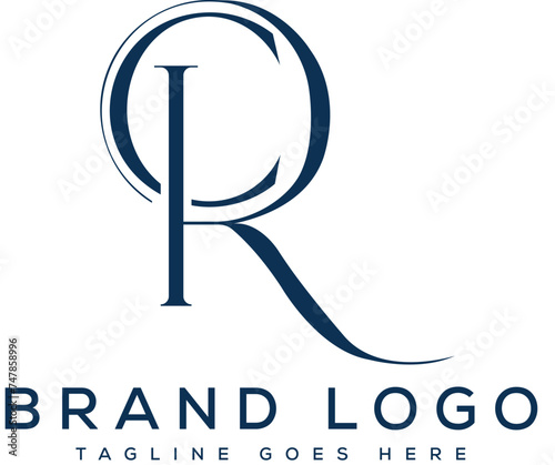 Letter cr logo design vector template design for brand