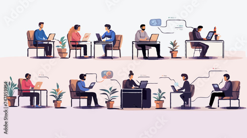 business people in office