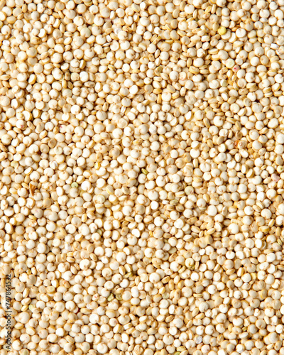 Texture of Organic White Quinoa. Quinoa Background. Healthy Eating Concept.