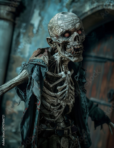 RPG DND fantasy character for Dungeons and Dragons, Roleplay, Avatar, Undead, Skeleton, Necromancer, Warrior,