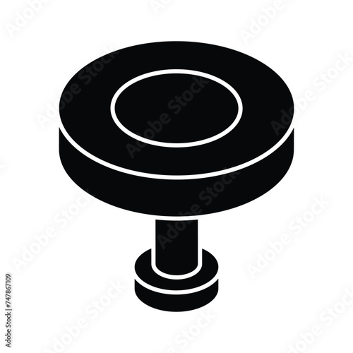 Get this beautifully crafted isometric icon of table, hospital interior, furniture vector