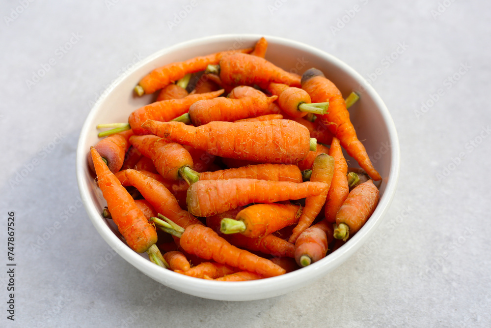 Fresh baby carrot, Excellent source of vitamin A and beta-carotene Fresh baby carrot, Excellent source of vitamin A and beta-carotene