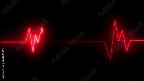 Cardiogram cardiograph oscilloscope screen . photo