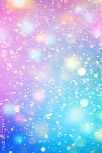 Rainbow fantasy bright background with sparkles. For designing invitations for parties, Christmas and holidays.