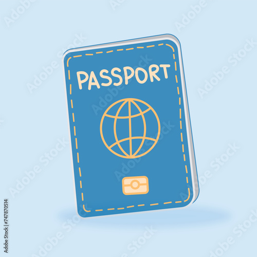 Passport vector illustration