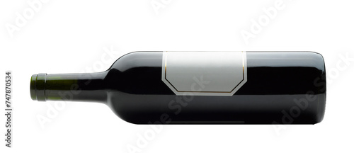 Bootle of wine lying down