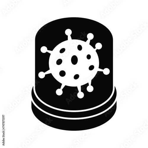 Viral coronavirus isometric vector design, infectious disease