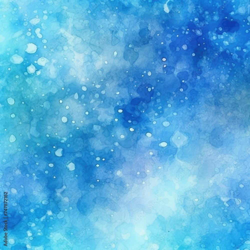Blue and white background with bubbles