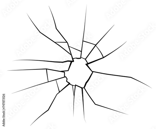 glass or screen broken design