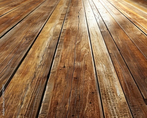 Wood Old wooden floor slats for outdoor use stuck with metal nails