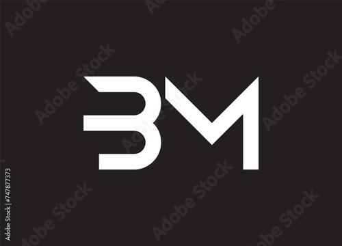 BM Letter Logo Design