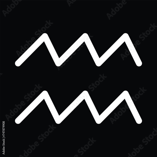aquarius zodiac sign,black background