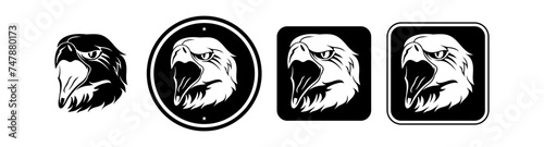 Wallpaper Mural Eagles faces icons Torontodigital.ca