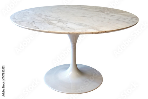 white marble table on a transparent background