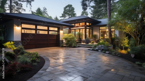 Spacious House With Driveway and Landscaping © Boomanoid