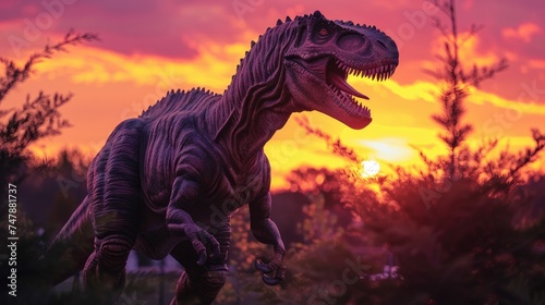 Dinosaur, an extinct animal that lived a long time ago. Generative AI © Dvid