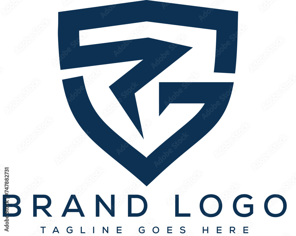 Letter RG logo design vector template design for brand Letter RG logo design vector template design for brand