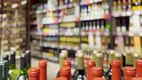 Wallpaper Mural liquor store shelving,shelves with alcohol in the store Torontodigital.ca