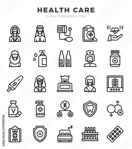 HEALTH CARE Icon Bundle 25 Icons for Websites and Apps