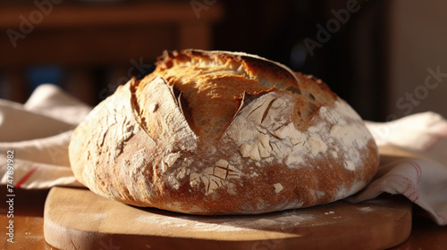 Homemade sourdough bread. Artisan Bread