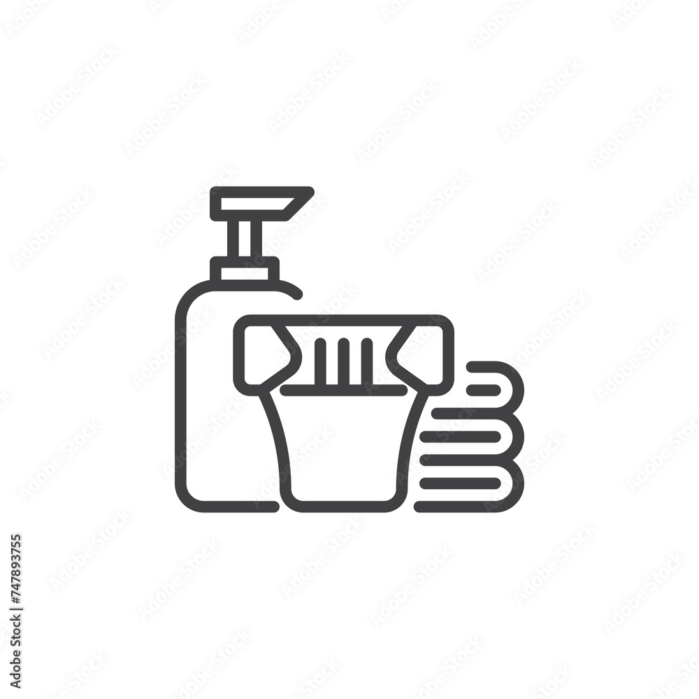 Fototapeta premium Baby Products line icon
