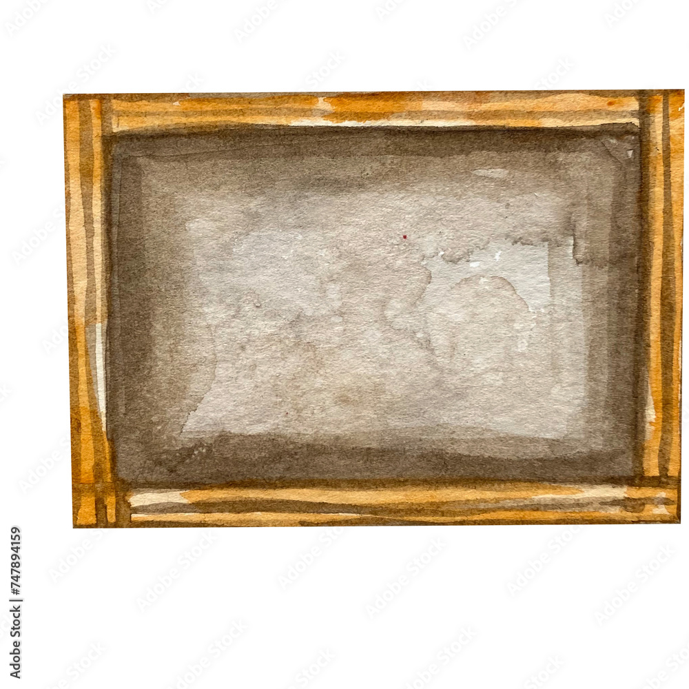 Fototapeta premium Hand drawing watercolor board. Use for card, postcard, print, poster, book, illustration, template, design, photobook.