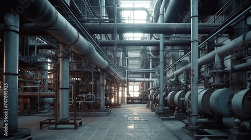 gas pipeline installations inside refinery
